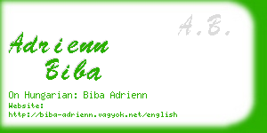adrienn biba business card